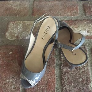 Gray Peep Toe